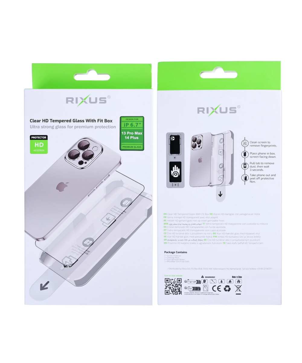 iPhone 13 Pro Max / 14 Plus Clear HD panssarilasi