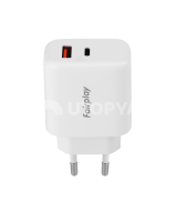 65W USB-A + USB-C -pikalaturi (Fairplay)