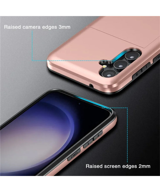 Samsung Galaxy S25 suojakuori korttipaikalla