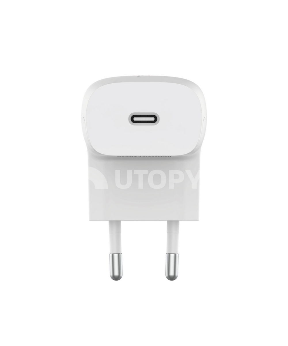 Belkin 20W USB-C Laturi + USB-C – USB-C Kaapeli