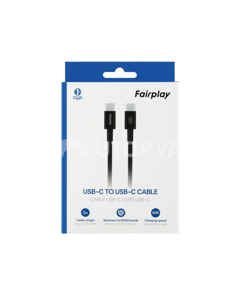 FAIRPLAY 60W USB-C – USB-C Kaapeli